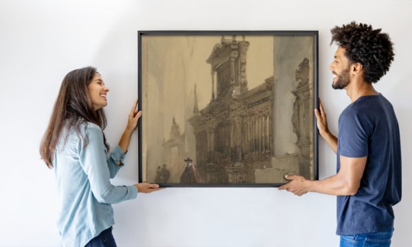 Johannes Bosboom (signed by artist)