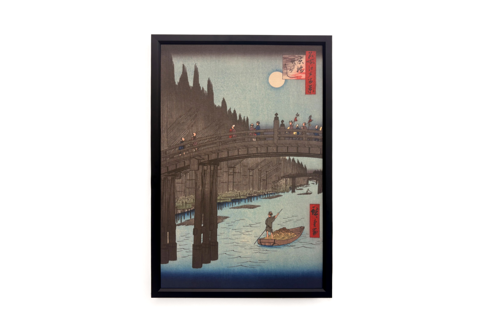 Bambusový trh u Capital Bridge, 1857., 1857. - Ando Hiroshige