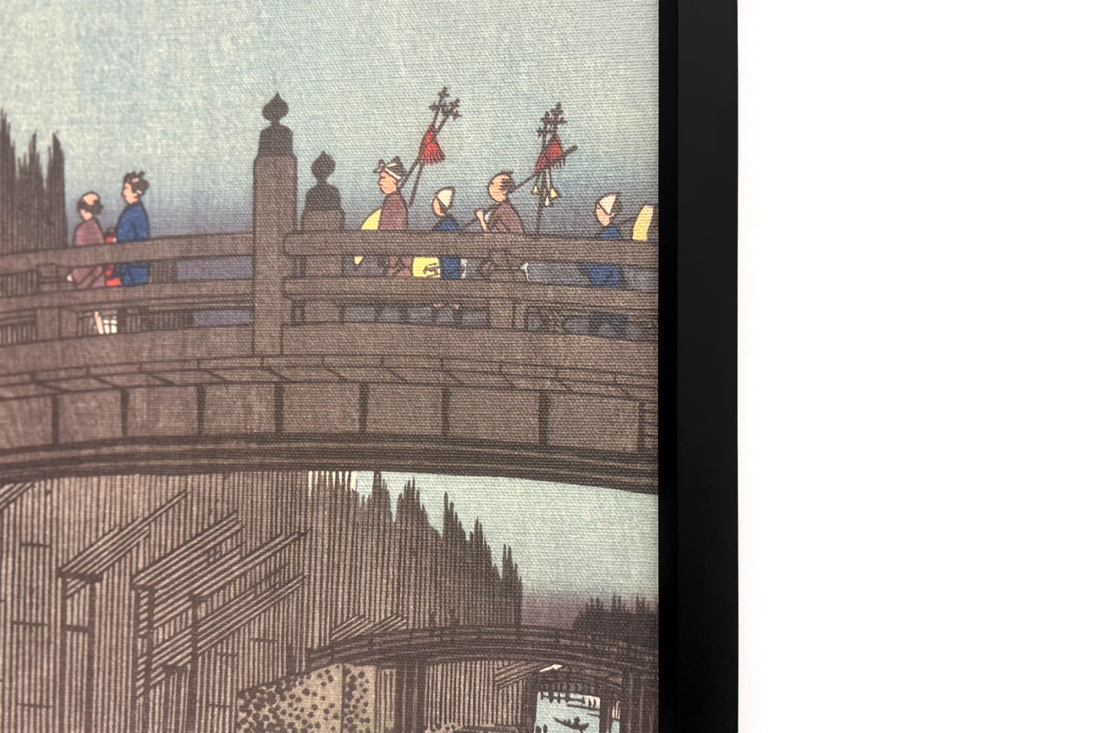Bambusový trh u Capital Bridge, 1857., 1857. - Ando Hiroshige