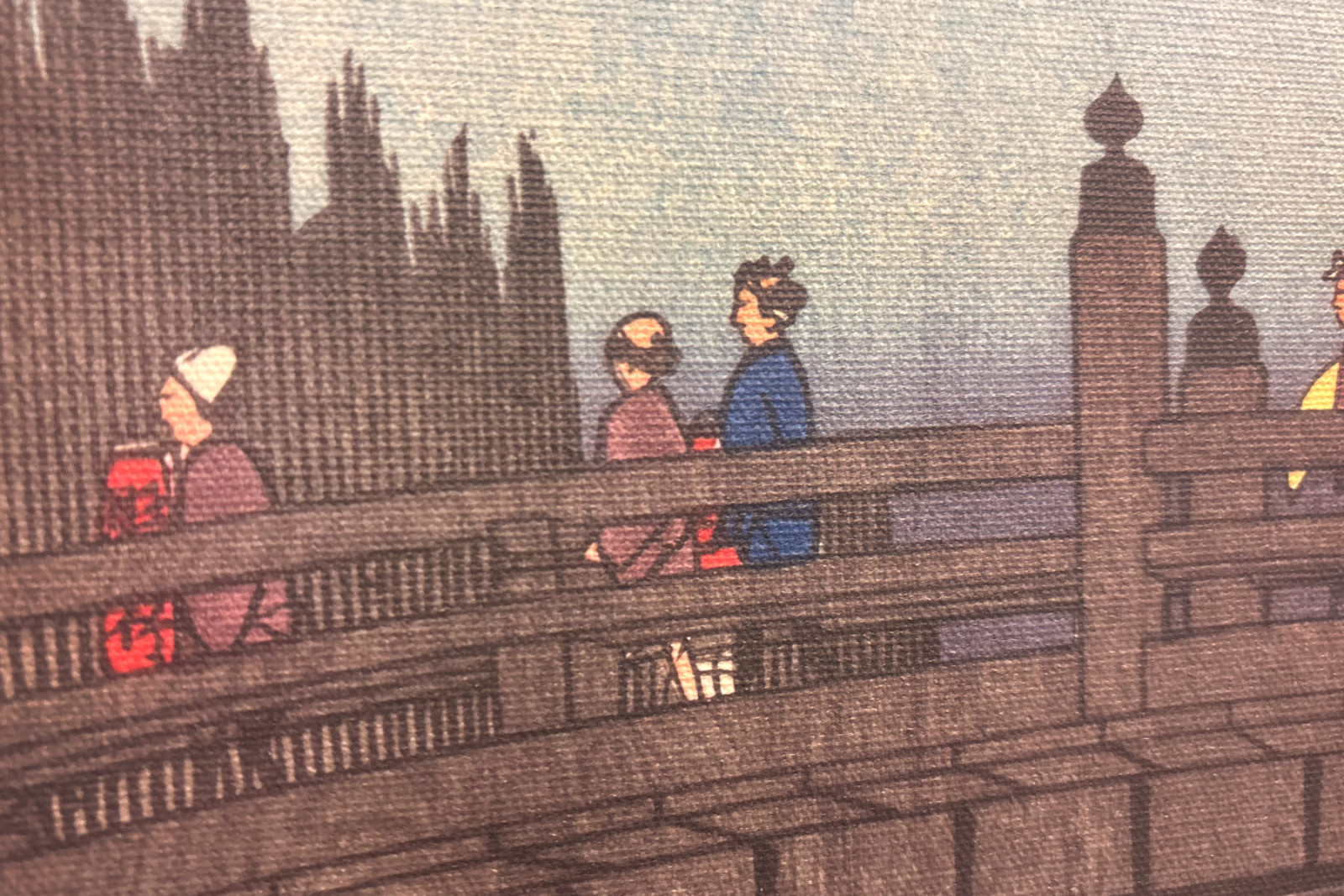 Bambusový trh u Capital Bridge, 1857., 1857. - Ando Hiroshige