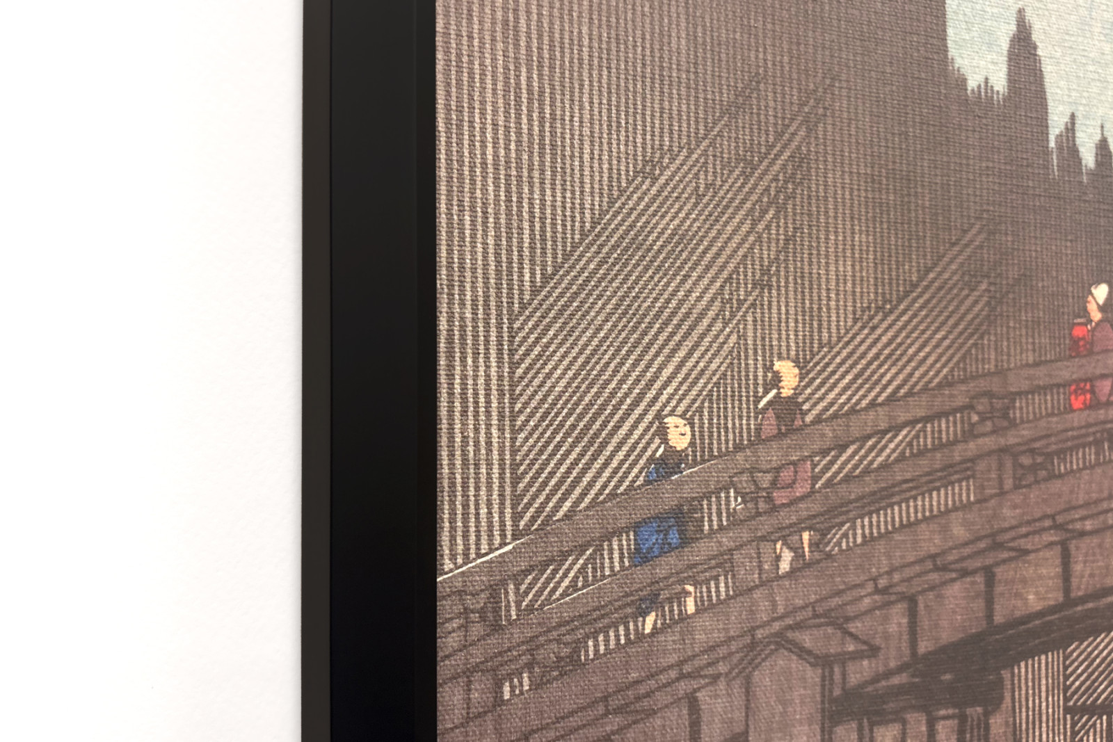 Bambusový trh u Capital Bridge, 1857., 1857. - Ando Hiroshige