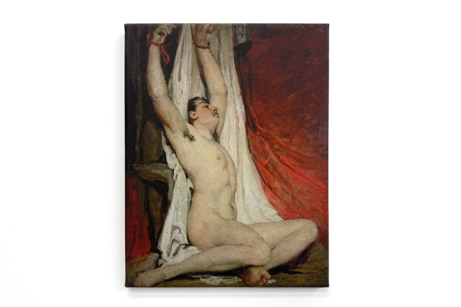 Mužský akt se vztaženými pažemi - William Etty