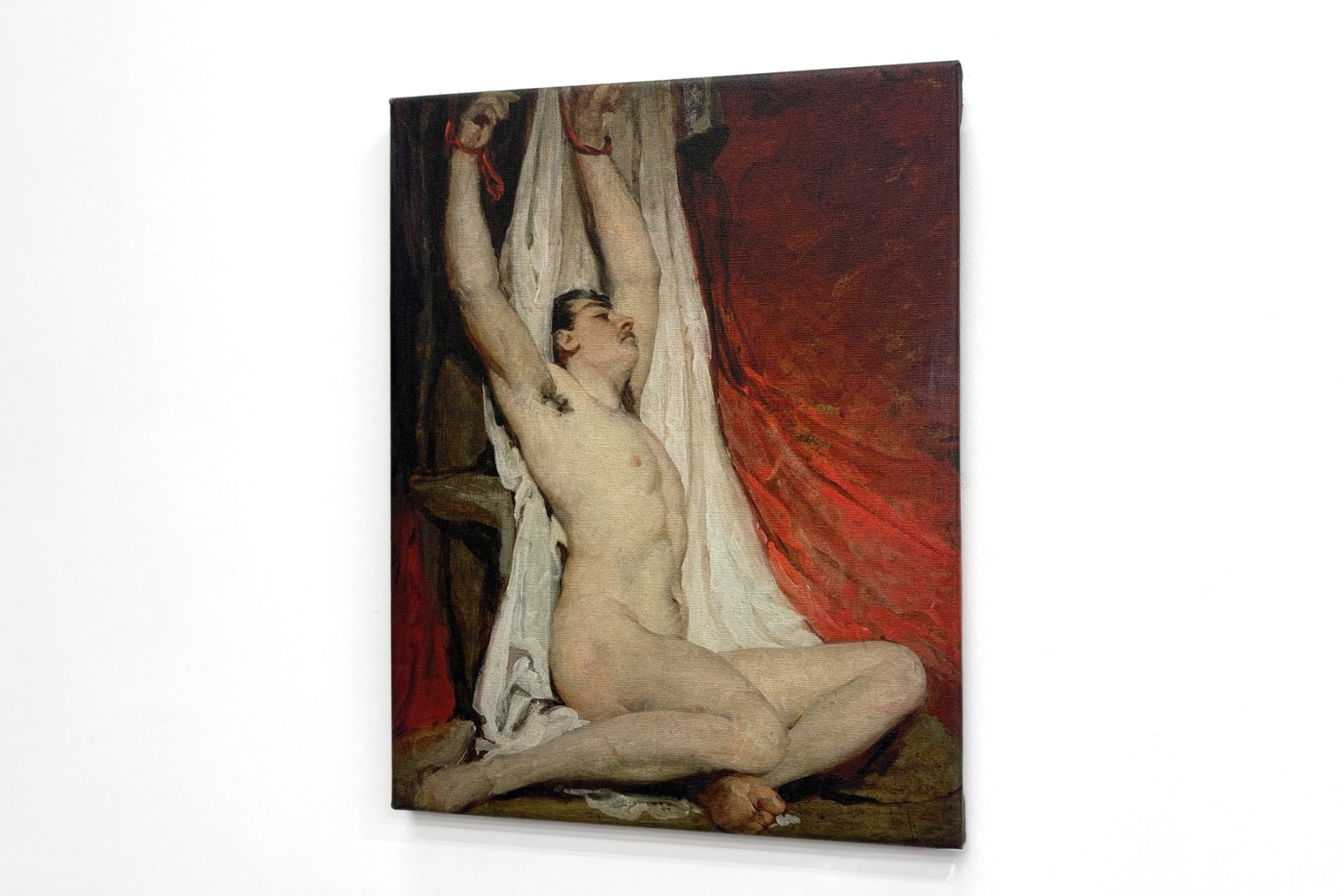 Mužský akt se vztaženými pažemi - William Etty