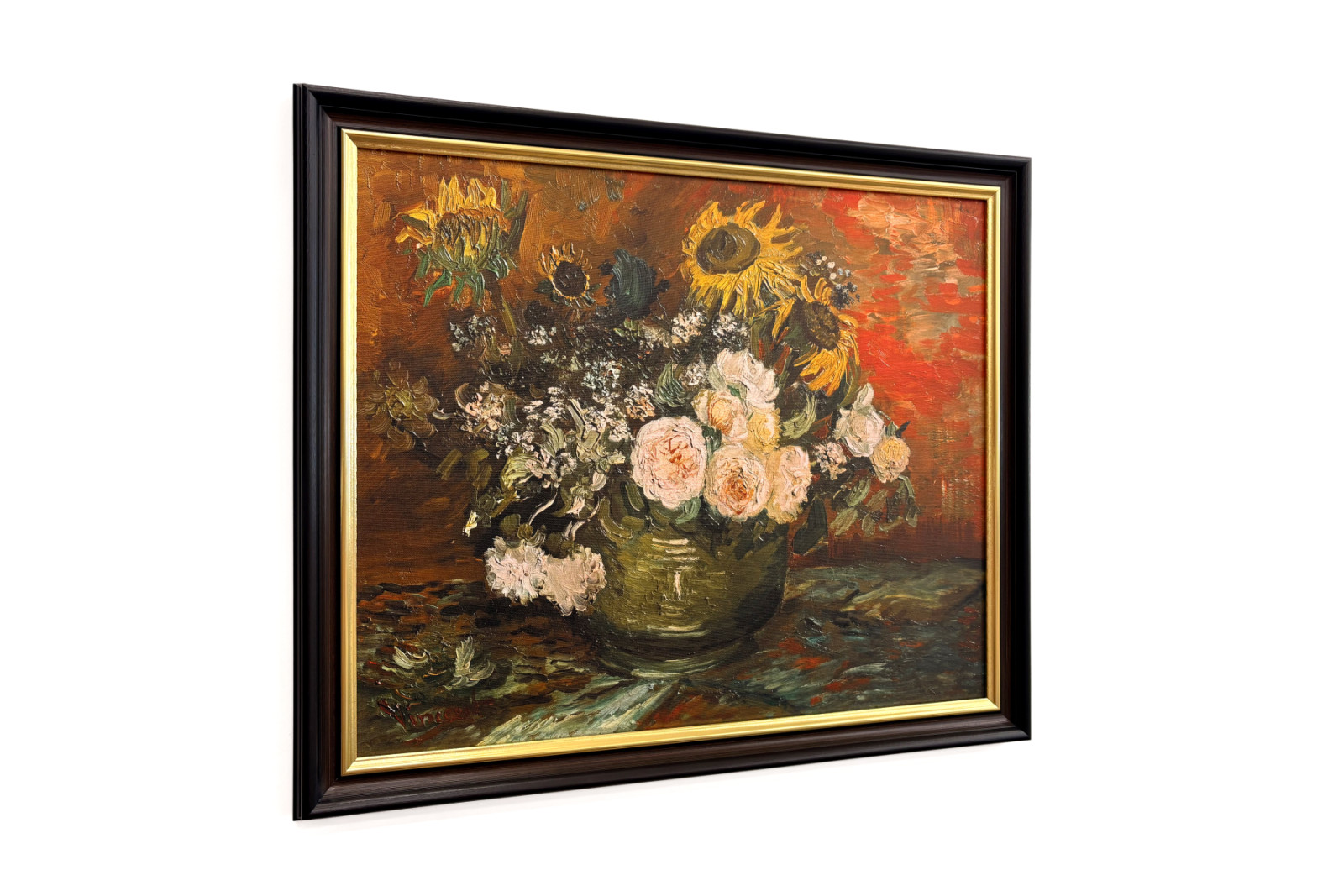 Růže a slunečnice - Vincent van Gogh