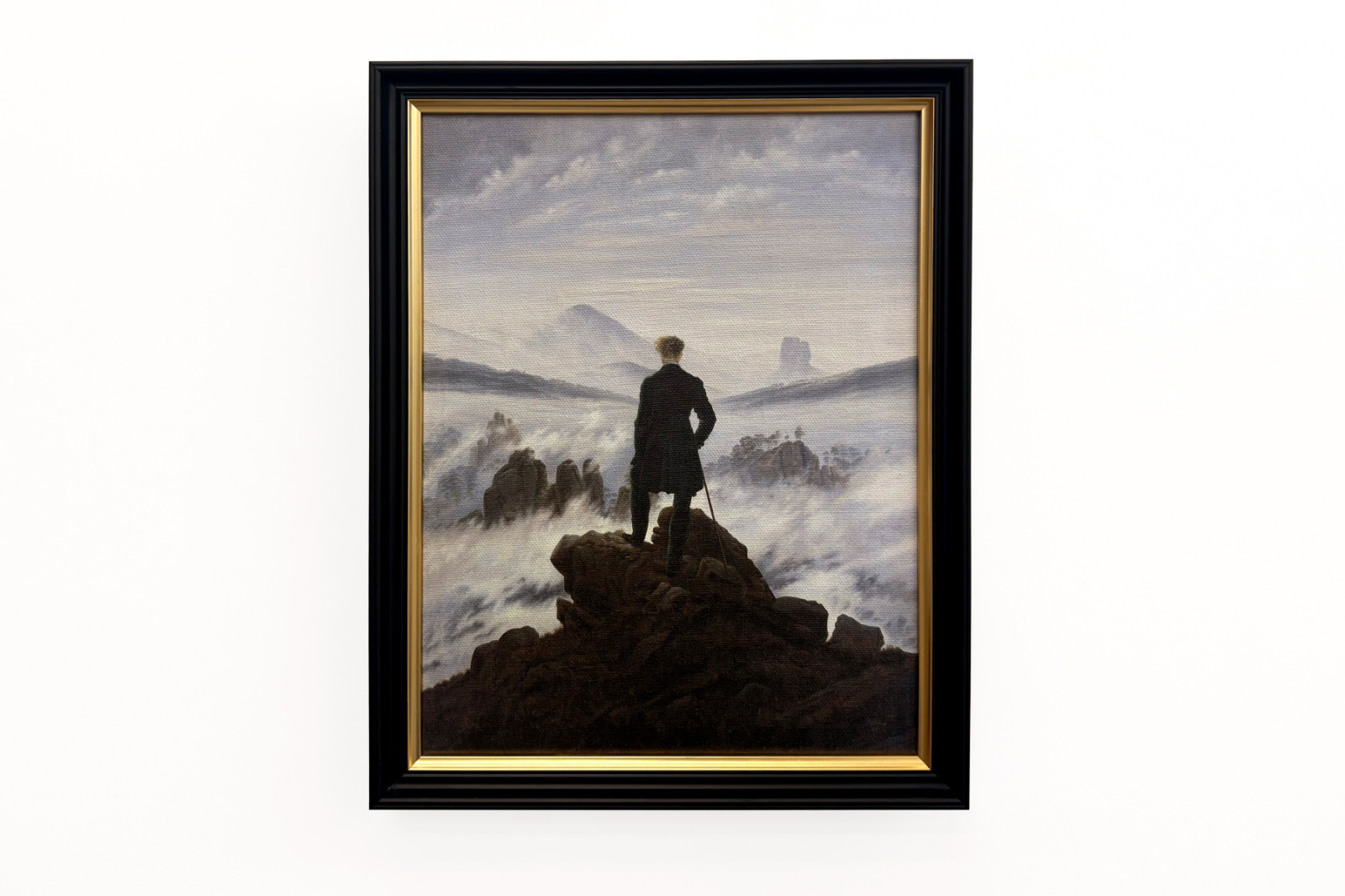 Poutník nad mořem mlhy - Caspar David Friedrich
