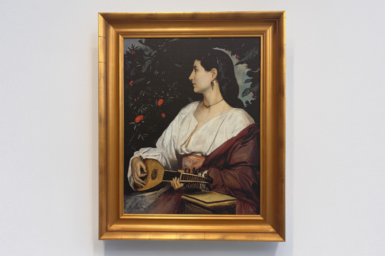 Hráč na mandolínu, 1865 - Anselm Feuerbach