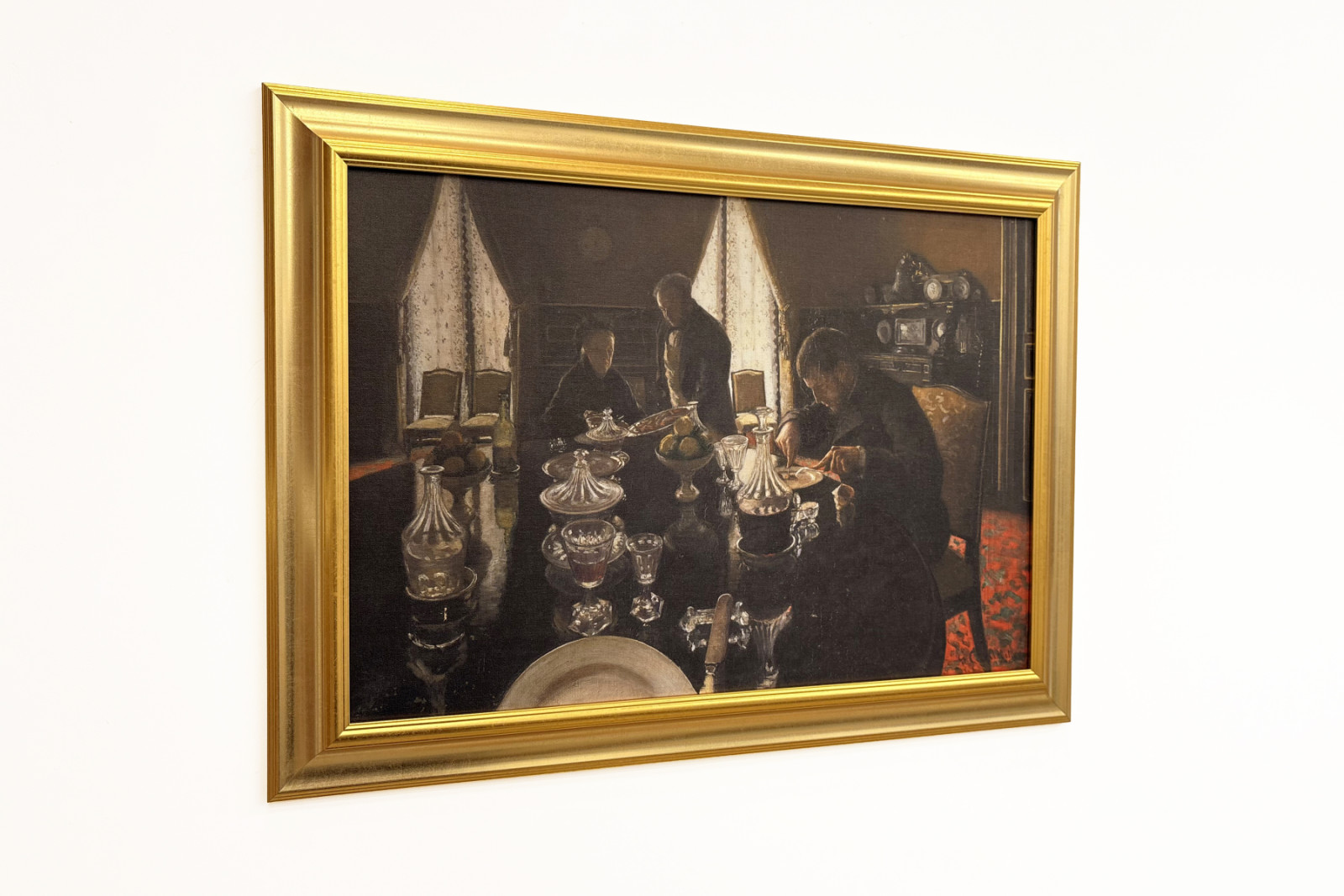 Večeře - Večeře v ulici Miromesnil, v domě rodiny Caillebotte (olej na plátně) - Gustave Caillebotte