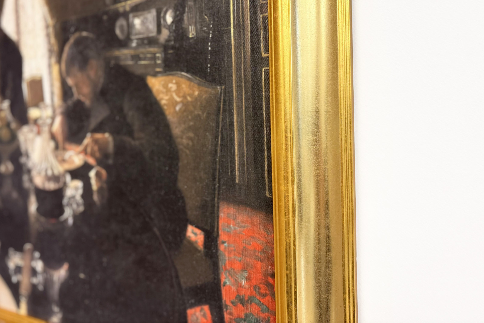 Večeře - Večeře v ulici Miromesnil, v domě rodiny Caillebotte (olej na plátně) - Gustave Caillebotte