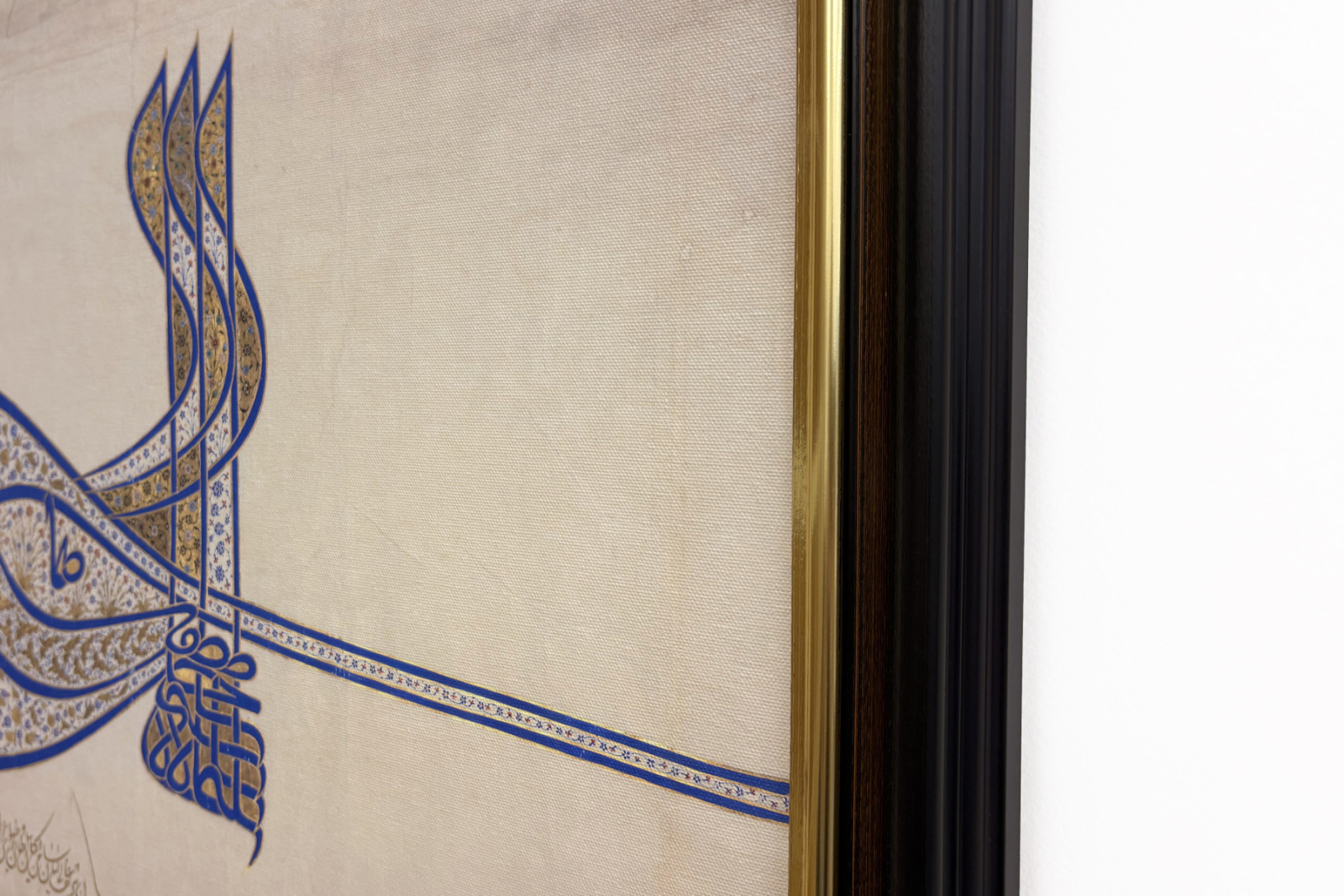 Tughra Insignie sultána Süleimana Velkolepého r. 1520-66, ca. 1555-60. - Unbekannt