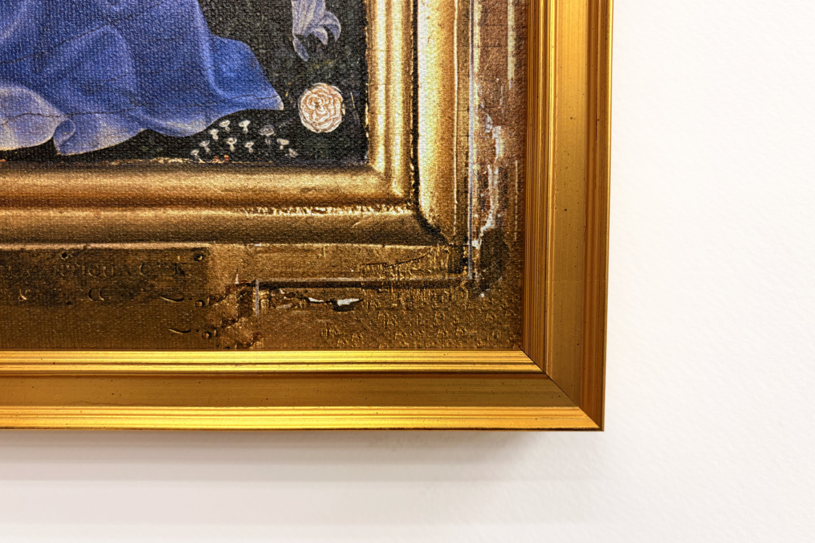 Richard II. Představený Panně a Dítěti jeho patronem Janem Křtitelem a svatými Edwardem a Edmundem, kolem 1395-99 (vaječná tempera na dubu) - Master of the Wilton Diptych