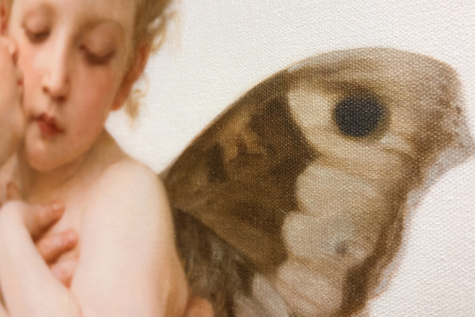 Cupid a Psyche jako děti, První polibek, 1890. - William-Adolphe Bouguereau