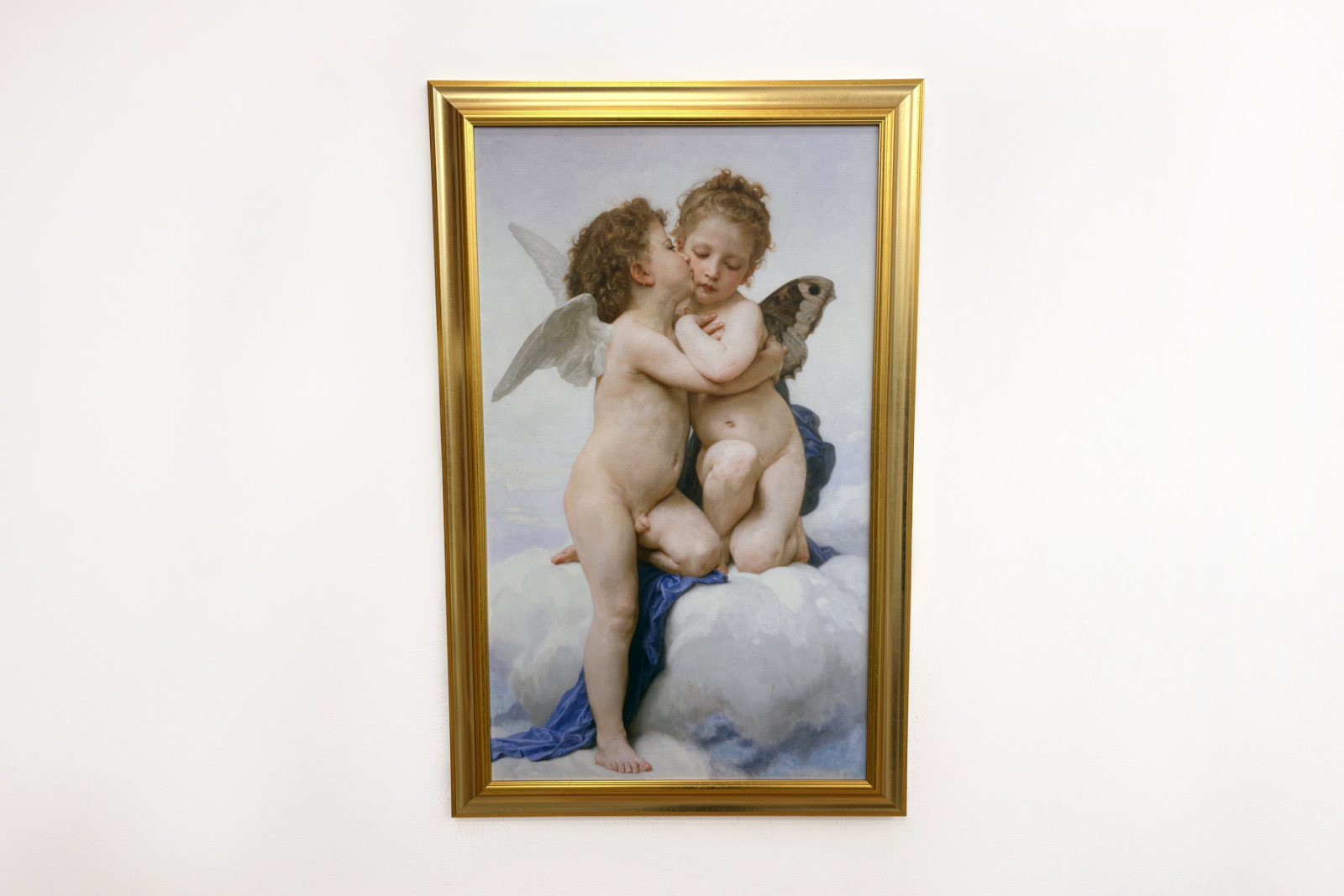 Cupid a Psyche jako děti, První polibek, 1890. - William-Adolphe Bouguereau