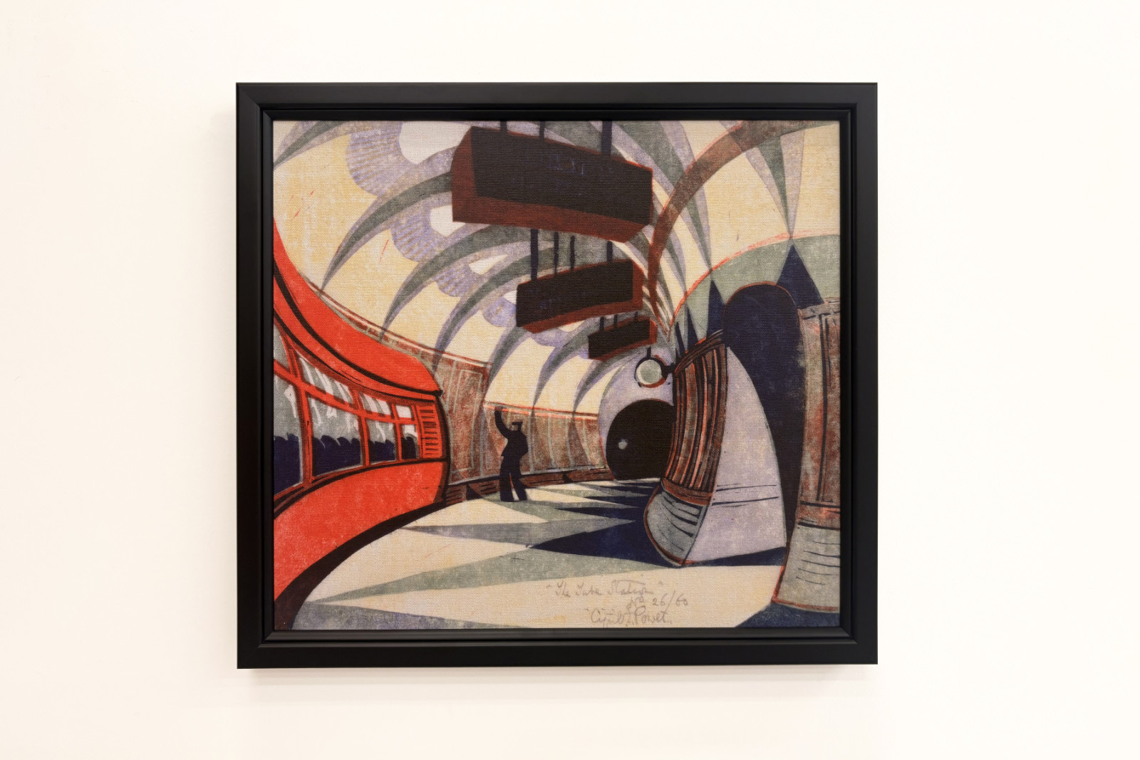 The Tube Train, c.1932 (linoryt) (viz také 151089) - Cyril Edward Power