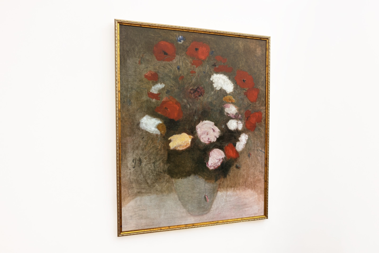 Kytice s vlčími máky Malba Odilona Redona (1840-1916). - Odilon Redon