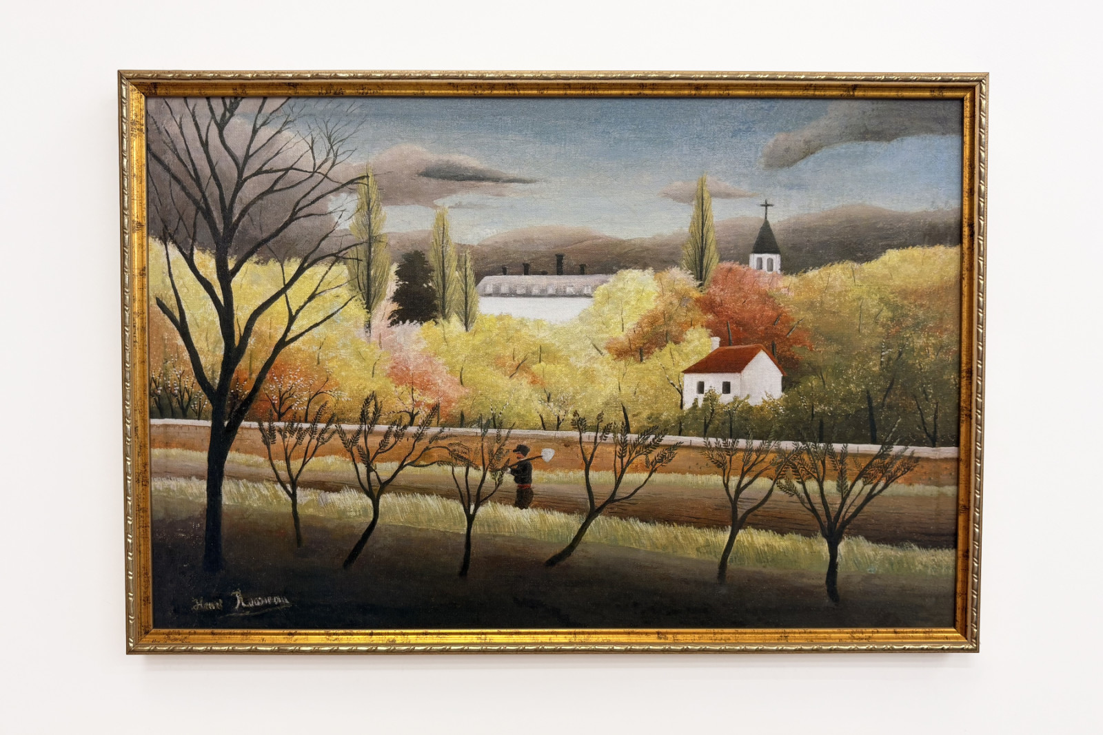 Krajina s rolníkem - Henri Rousseau