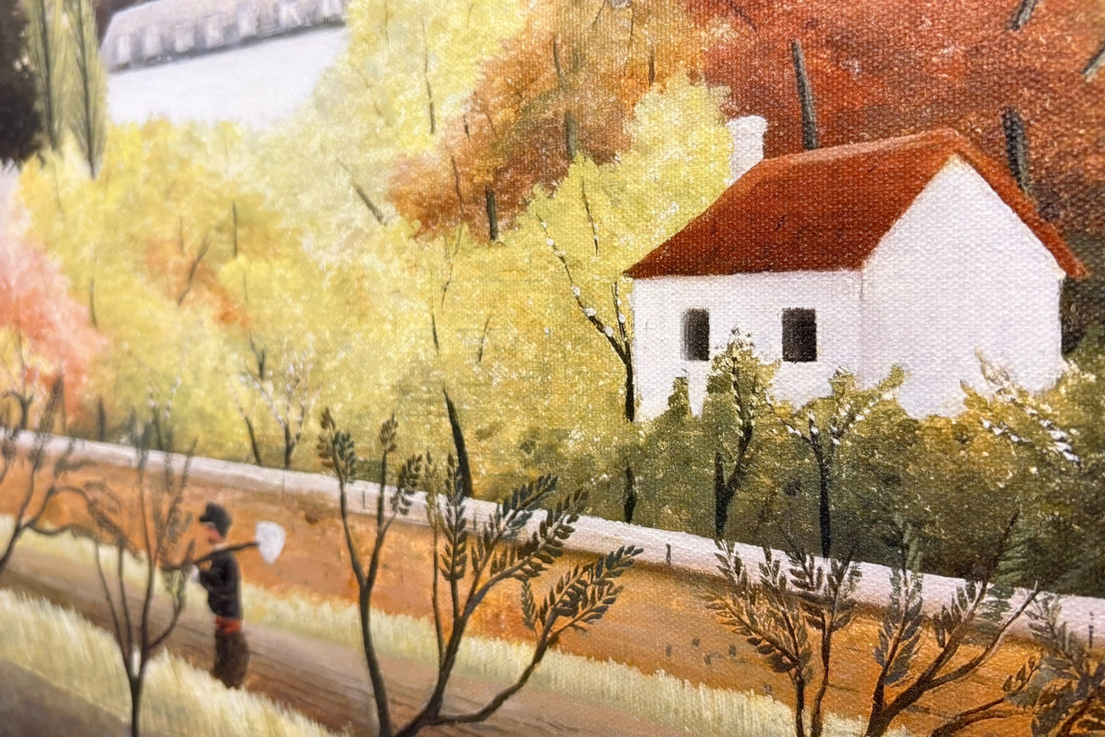 Krajina s rolníkem - Henri Rousseau