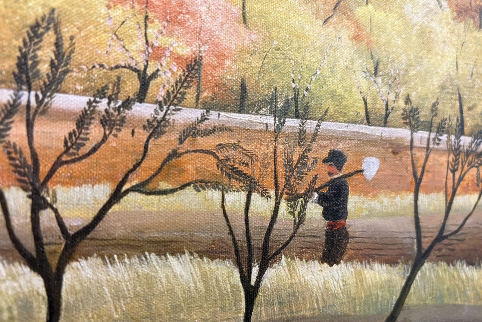 Krajina s rolníkem - Henri Rousseau