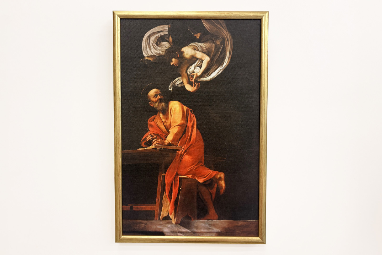 Inspirace svatého Matouše - Michelangelo Merisi Caravaggio