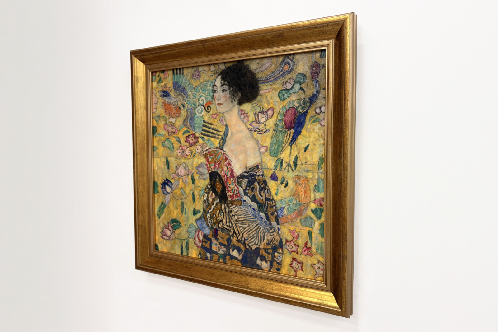 Dáma s fanouškem - Gustav Klimt