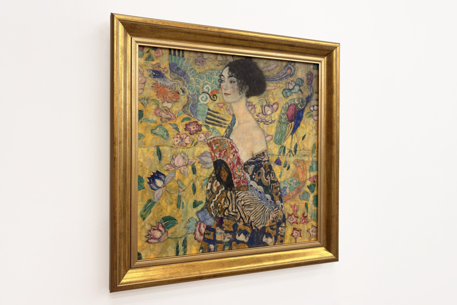 Dáma s fanouškem - Gustav Klimt