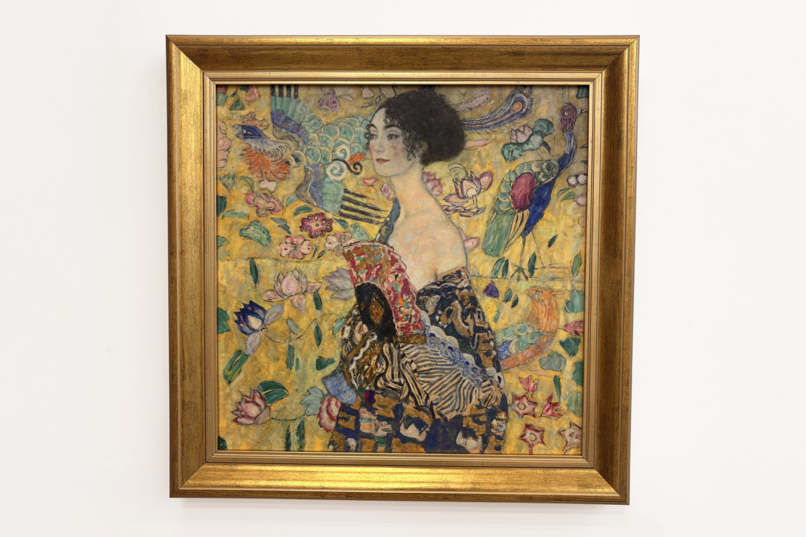 Dáma s fanouškem - Gustav Klimt