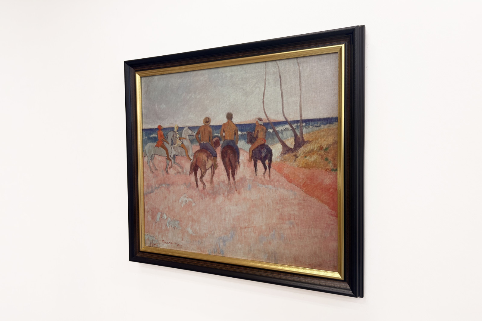 Jezdec na koni na pláži - Paul Gauguin