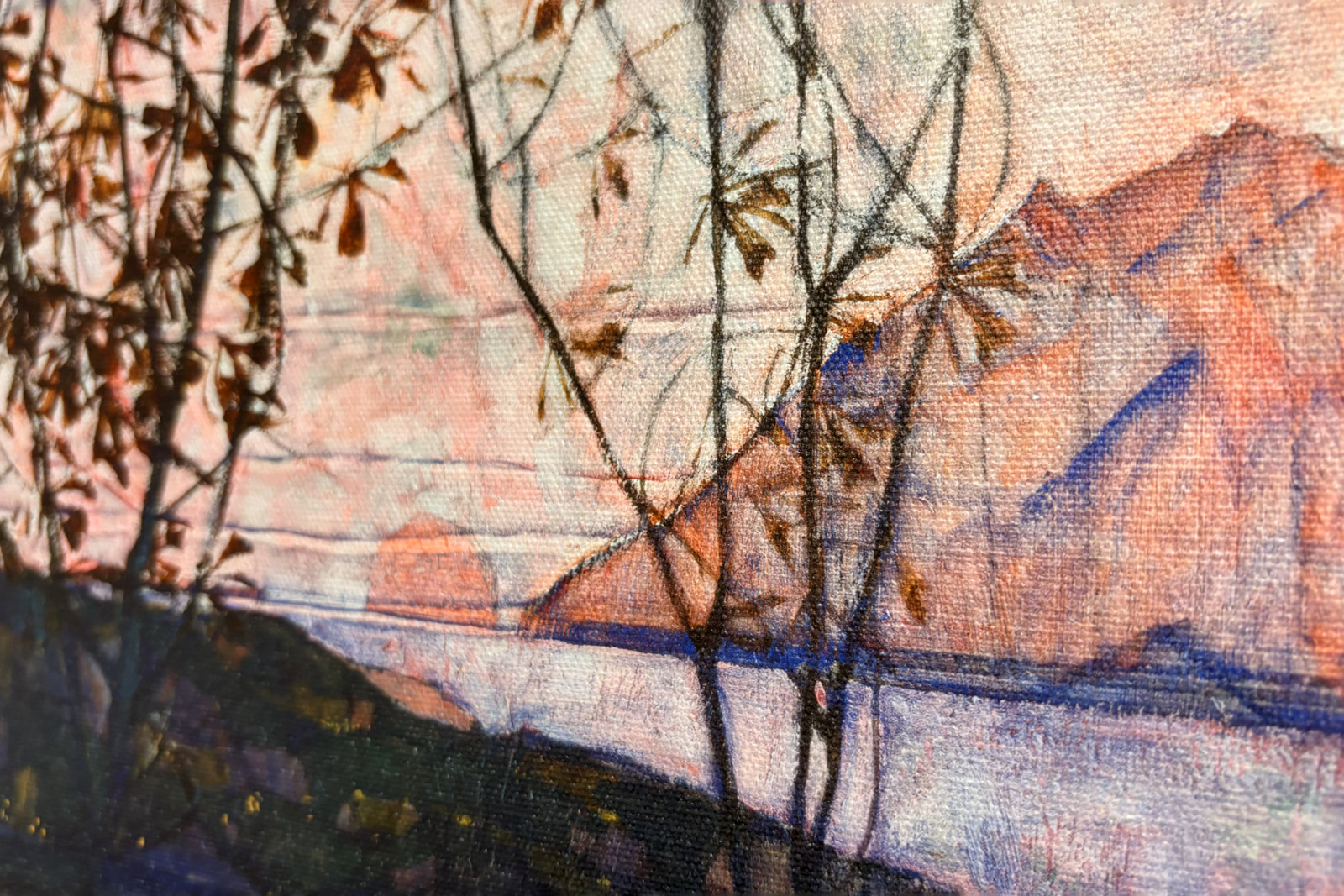 Zapadající slunce, 1913 - Egon Schiele