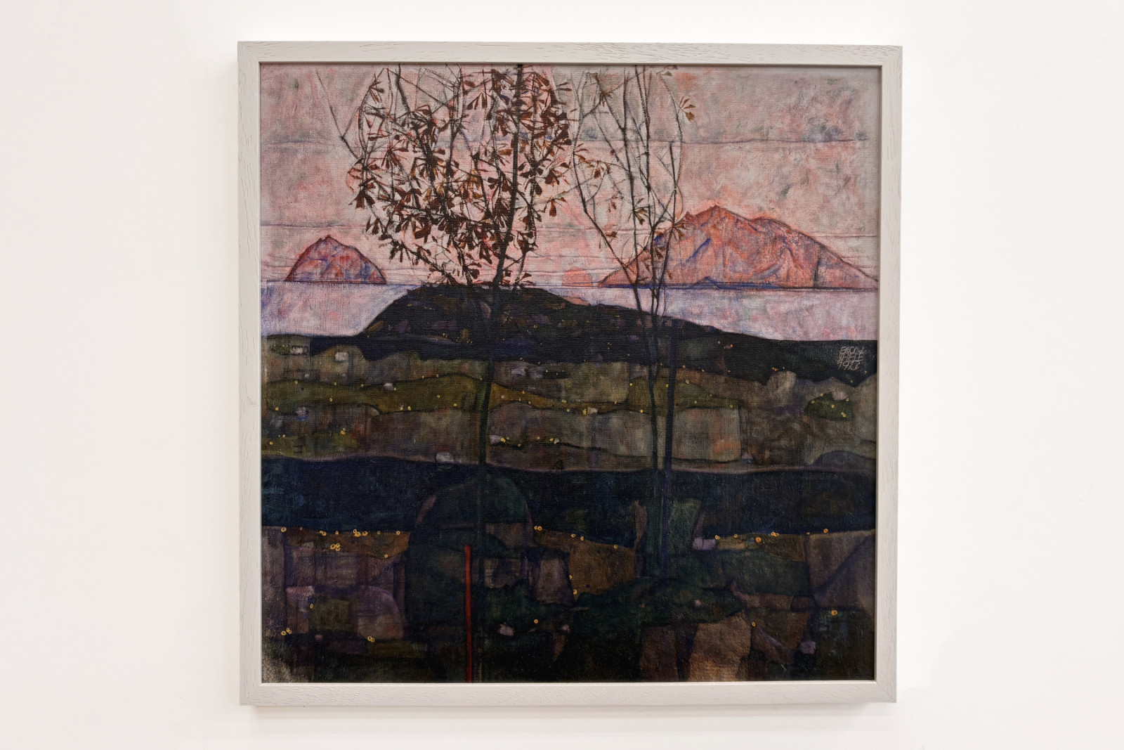 Zapadající slunce, 1913 - Egon Schiele