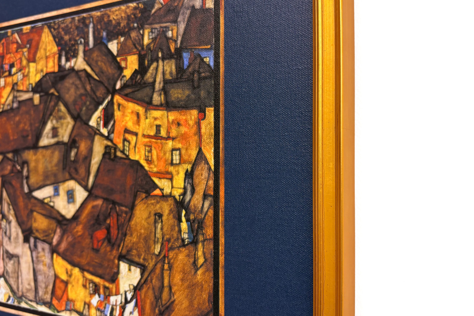 Oblouk domů, Krumau (dnešní Český Krumlov, Československo) - Oblouk domů, Krumau (Malé město V), od Egona Schieleho (1890-1918) - Egon Schiele
