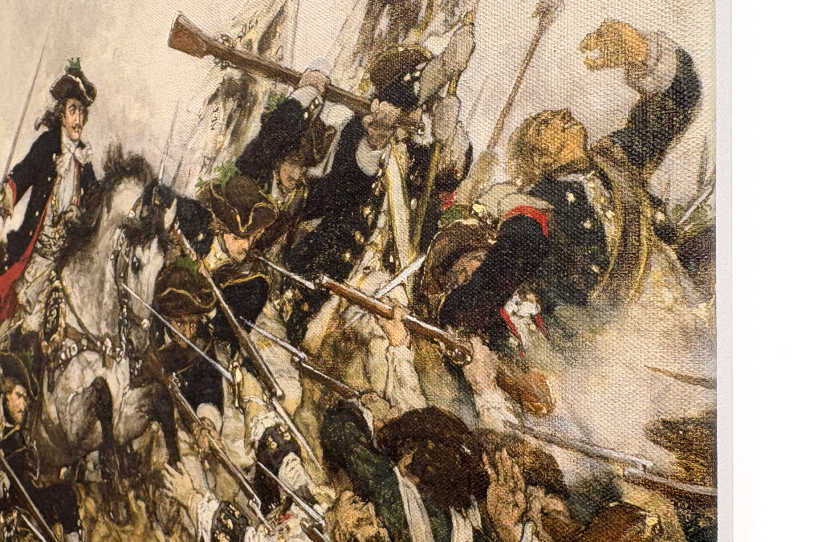 Starý Dessauer v bitvě u Turína, 1883 - Hermann Joseph Wilhelm Knackfuss