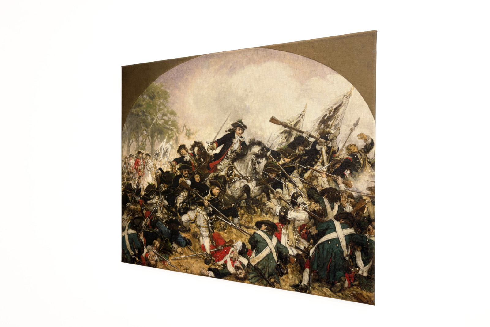 Starý Dessauer v bitvě u Turína, 1883 - Hermann Joseph Wilhelm Knackfuss