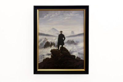 Poutník nad mořem mlhy - Caspar David Friedrich