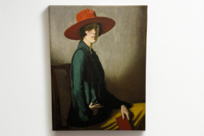 Nainen, jolla on punainen hattu - William Strang