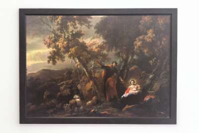 Odpočinek na útěku do Egypta, 17. století. - Nicolaes Pietersz. Berchem