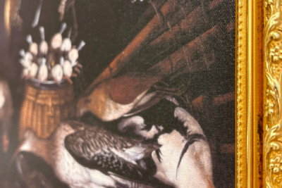 Zátiší s ptáky (pták) Malba připisovaná Michelangelovi Merisi dit Caravaggio (Caravaggio) (1571-1610) Řím Galleria Borghese - Michelangelo Merisi da (attr. to) Caravaggio
