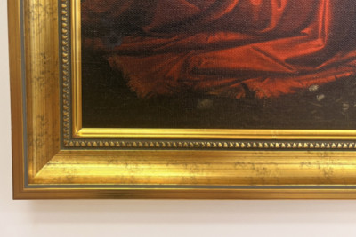 Italia Toscana Firenze, Uffizi-galleria: Annunciation, Leonardo da Vincin (1452-1519) maalaus, öljy puulle, n. 1472-1475, 98x217 cm