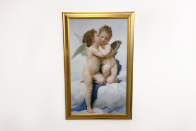 Cupid a Psyche jako děti, První polibek, 1890.
