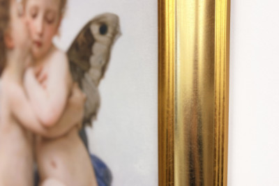 Cupid a Psyche jako děti, První polibek, 1890.