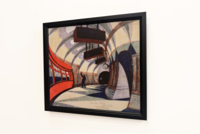 The Tube Train, c.1932 (linoryt) (viz také 151089)
