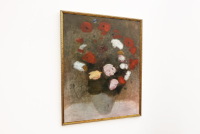 Kytice s vlčími máky Malba Odilona Redona (1840-1916). - Odilon Redon