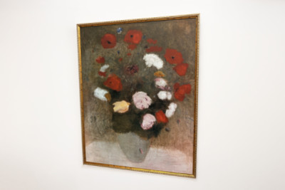 Kytice s vlčími máky Malba Odilona Redona (1840-1916). - Odilon Redon