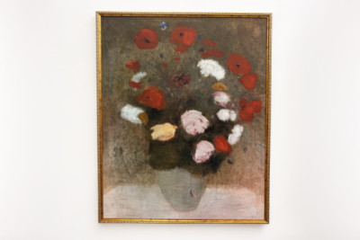 Kytice s vlčími máky Malba Odilona Redona (1840-1916). - Odilon Redon