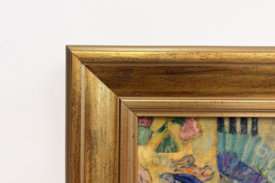 Dáma s fanouškem - Gustav Klimt