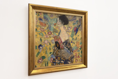 Dáma s fanouškem - Gustav Klimt
