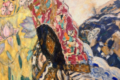 Dáma s fanouškem - Gustav Klimt