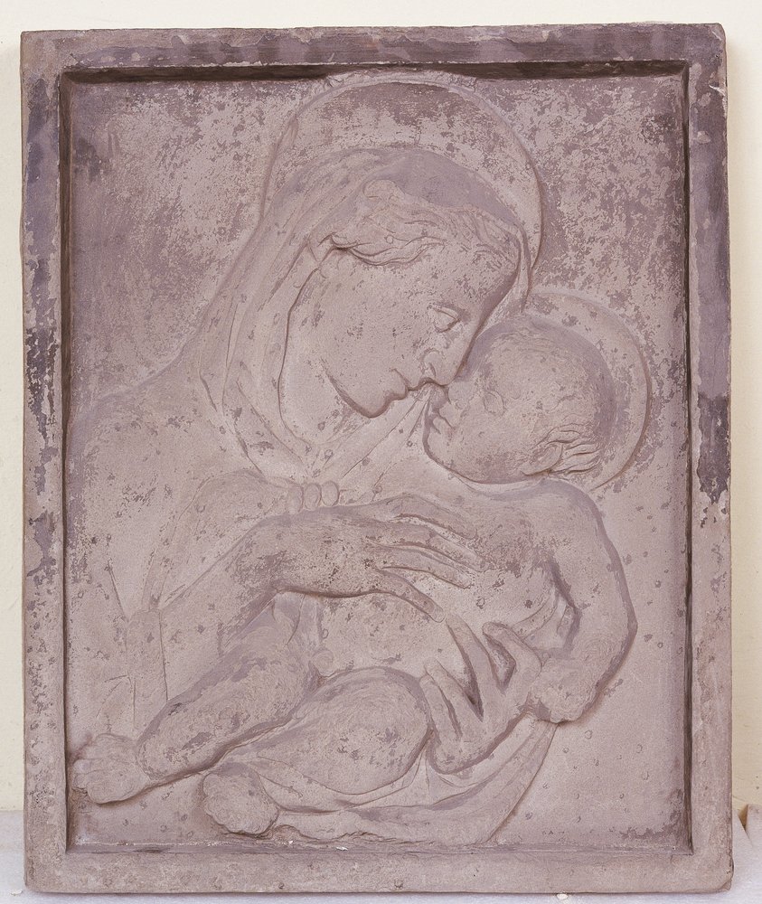 Madona s dítětem (asi 1386-1466). od (Workshop of) Donatello