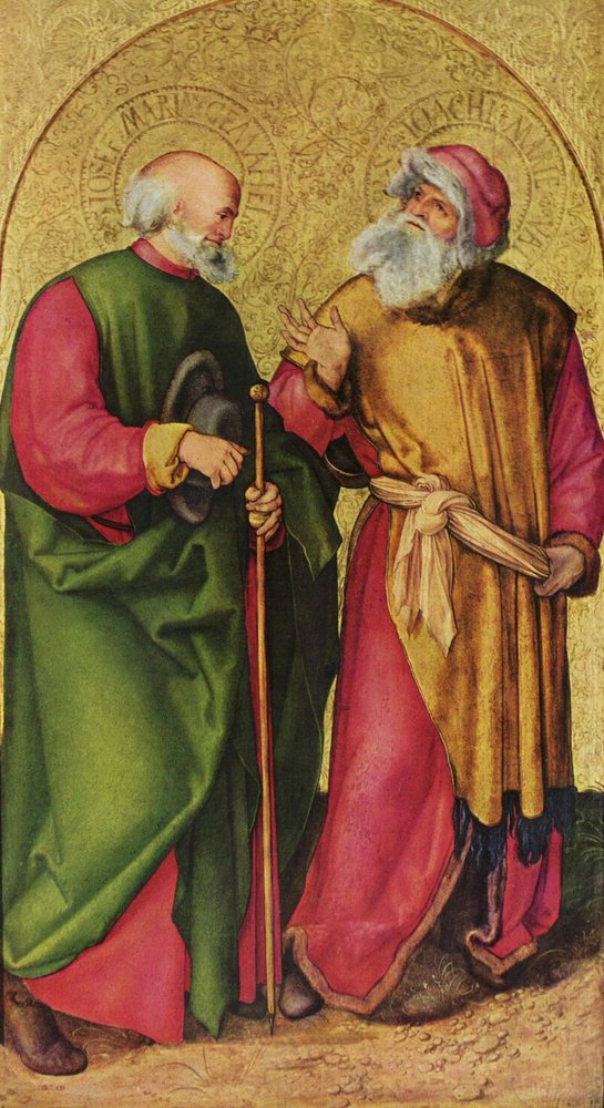 Jabachův oltář: Svatí Josef a Joachim od Albrecht Dürer