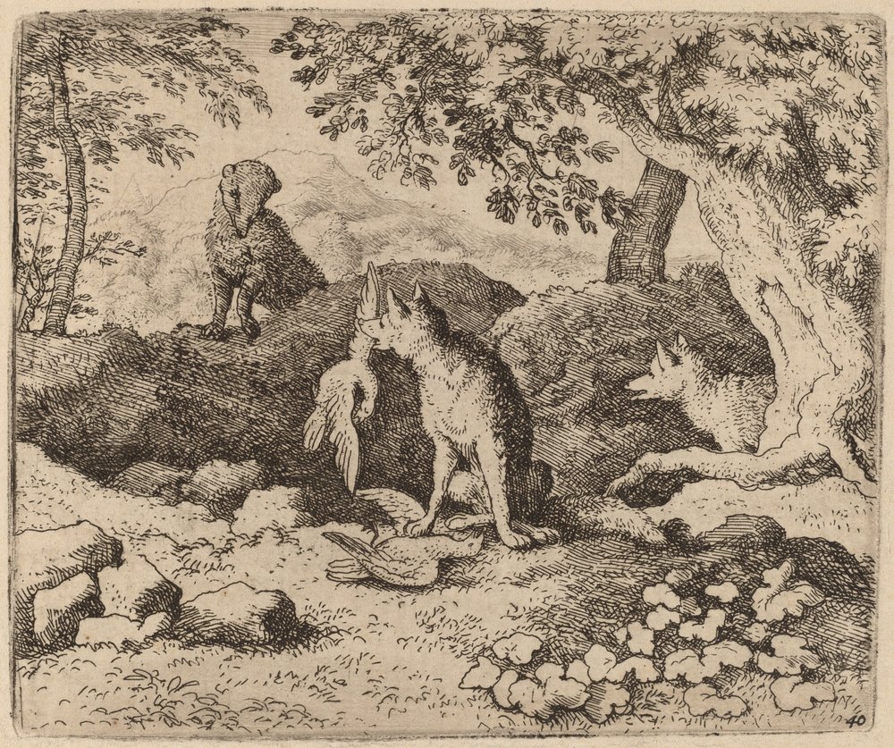 Jezevec jde varovat Reynarda | Allart van Everdingen