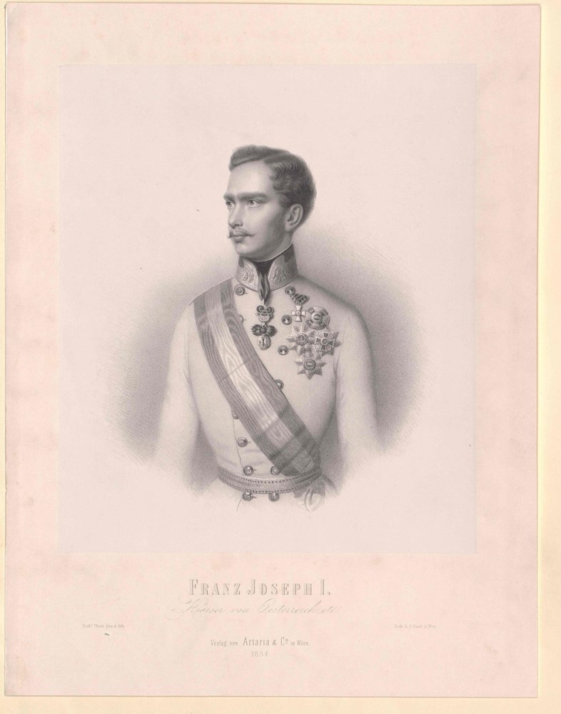 Rakouský císař František Josef I. od Artist Unknown