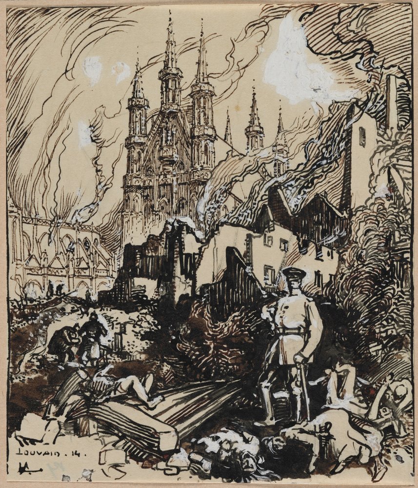 Louvain, 1914. od Auguste Louis Lepère